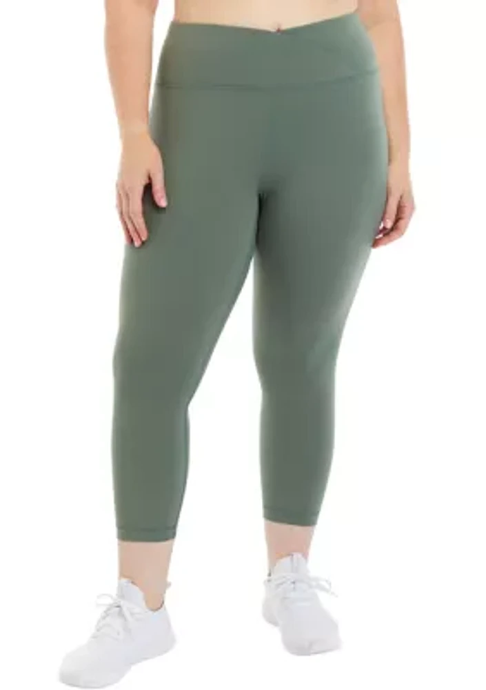 Plus High Rise Interlock Cropped Leggings