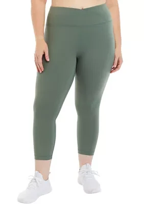 Plus High Rise Interlock Cropped Leggings