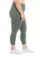 Plus High Rise Interlock Cropped Leggings