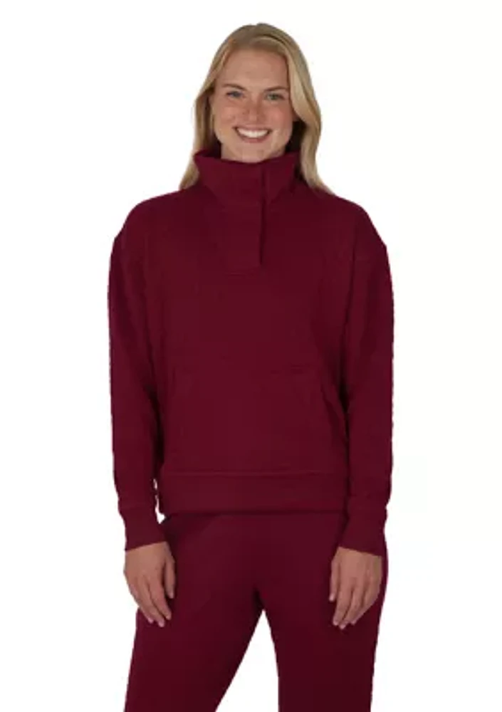 Women's Diamond Quilted 1/2 Zip Pullover