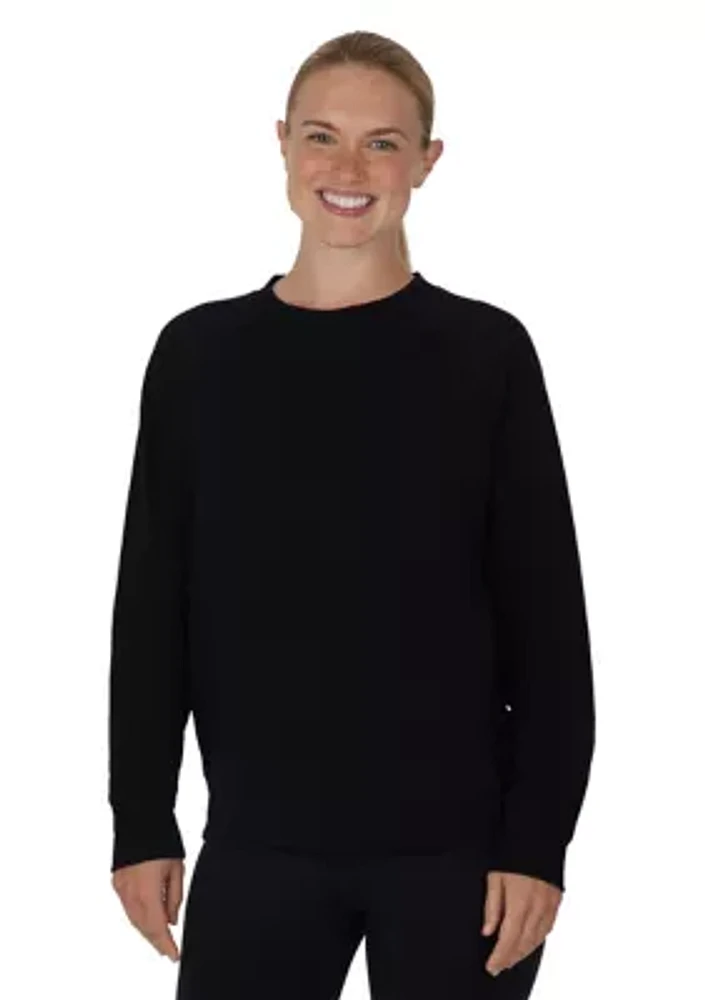 Terry Brushed Sophie Sweatshirt with Side Snaps