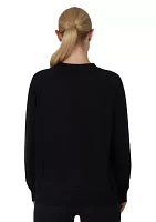 Terry Brushed Sophie Sweatshirt with Side Snaps