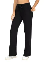 Brushed High Rise Wide Leg Pants