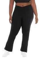 Plus Madison Crossover V-Back 7/8 Flared Leg Pants