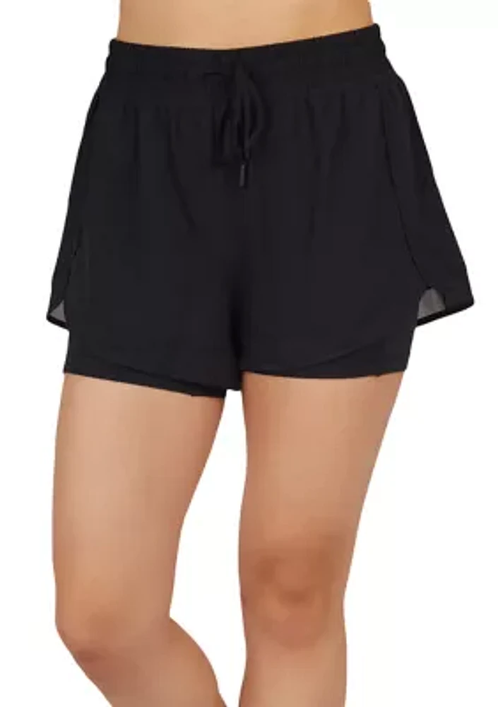 Women's Lightstreme Full Court 2 1 Mesh Shorts