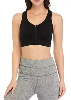 Women's Seamless Katie Zip Bra Top