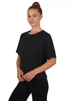 Women's Short Sleeve Deluxe Boxy Cropped T-Shirt