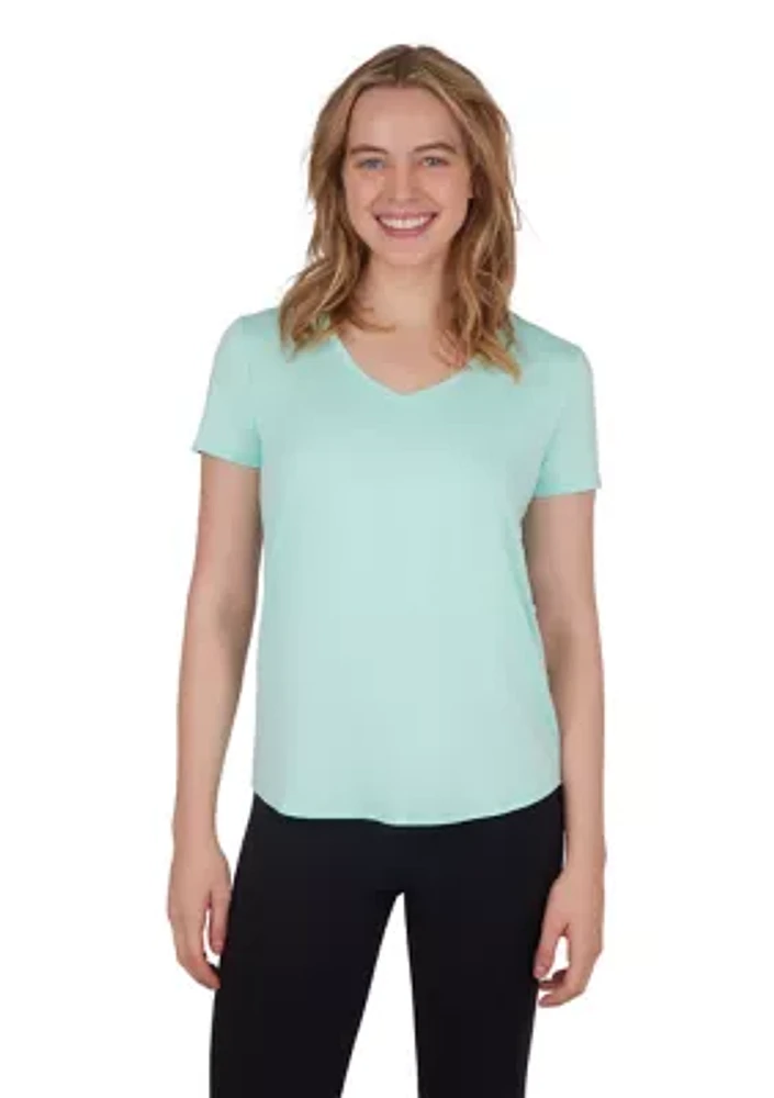 Women's Solid V-Neck T-Shirt