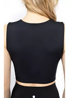 Women's Pure Cloud Nicki Basic Fitted Muscle Cropped Tank Top