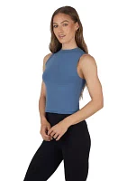 Airlite Melissa Mock Neck Cropped Tank Top