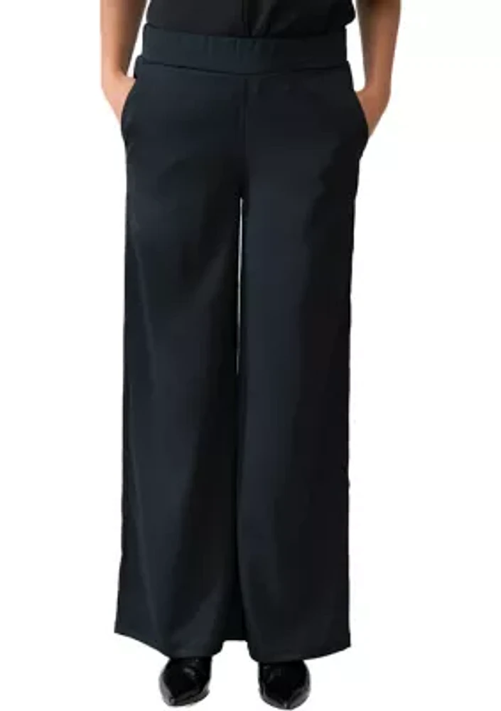 Women's Wide Leg Satin Pants