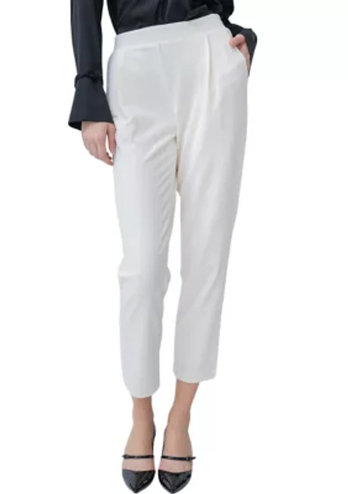 Women's Pleat Front Capri Pants