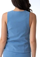 Women's Fitted Vest with Flap Pockets