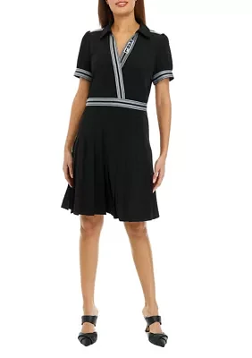 Women's Short Sleeve Wrap Dress