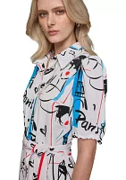 Women's Printed Shirtdress