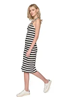 Women's Striped Midi Dress