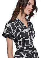 Women's Printed Shirtdress