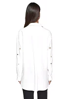 Women's Long Sleeve Embroidered Tunic Shirt