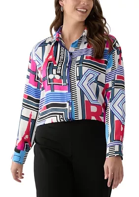 Women's Geo Printed Blouse