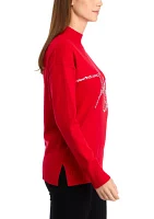 Women's Très Chic Mock Neck Sweater