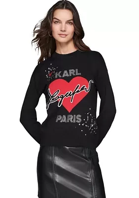 Women's Karl Heart Sweater