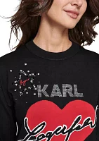 Women's Karl Heart Sweater