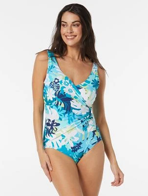 Draped Sash One Piece Swimsuit