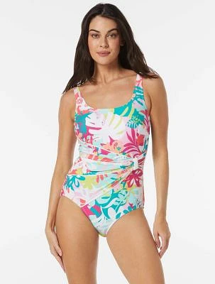 Draped Sash One Piece Swimsuit