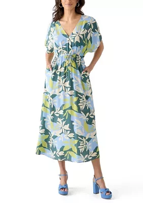 Women's Artistic Garden Midi Dress