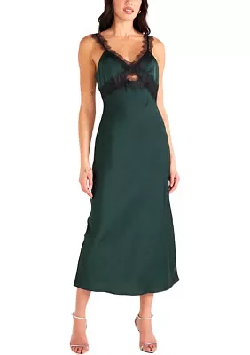 Women's Erin Lace Trim Midi Dress