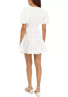 Women's Puff Sleeve Mini Dress