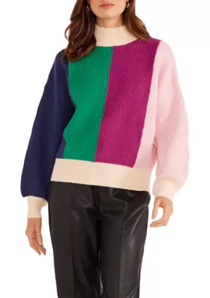 Women's Kelsey Color Block Knit Sweater