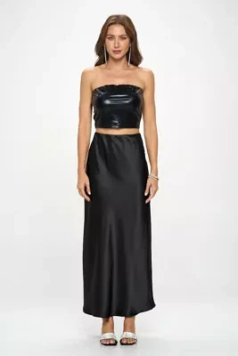 SATIN MAXI SKIRT