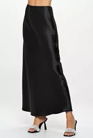 SATIN MAXI SKIRT