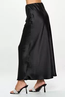 SATIN MAXI SKIRT