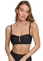 U Wire Shirred Bandeau Swim Set