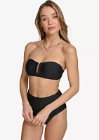 U Wire Shirred Bandeau Swim Set