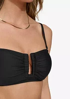 U Wire Shirred Bandeau Swim Set