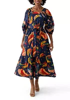 Women's Rhea Printed Tie Waist Dress