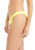 Mini Herringbone High Leg Bikini Swim Bottoms