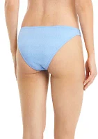 Swirly Textured Cheeky Hipster Swim Bottoms