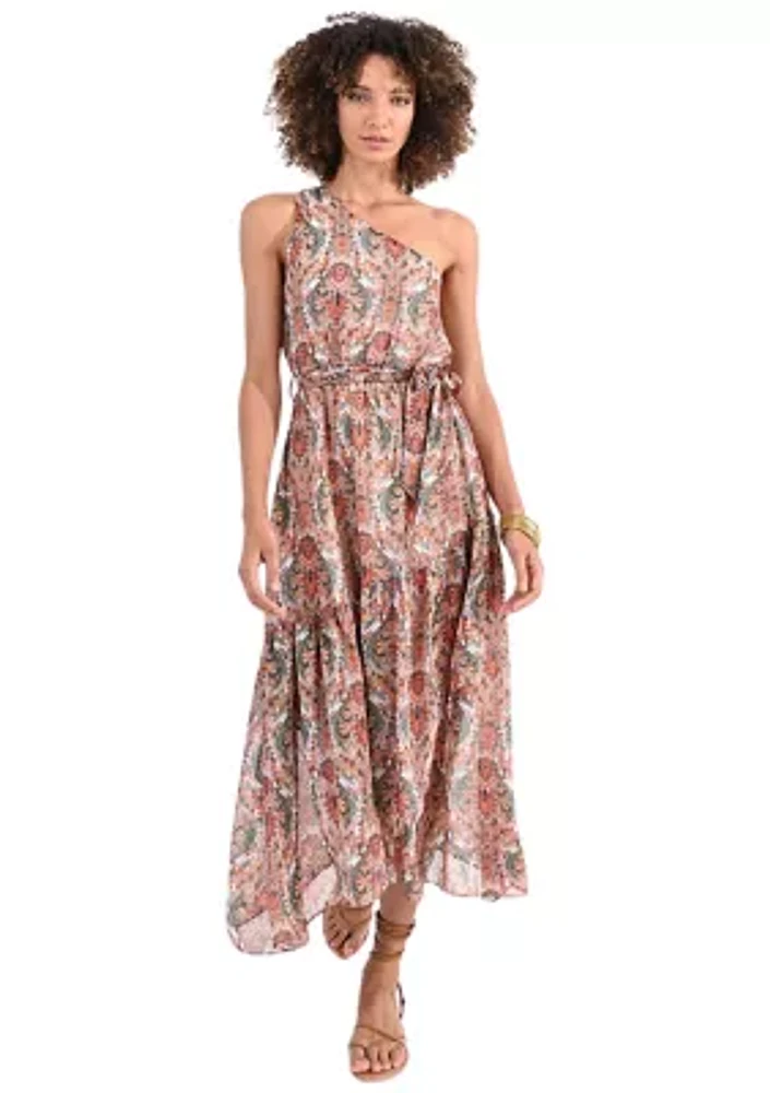 Women's One Shoulder Maxi Dress