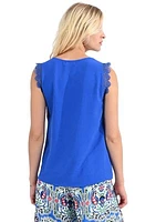 Women's Sleeveless Woven Top