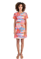 Women's Tropical Printed Shift Dress