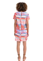 Women's Tropical Printed Shift Dress