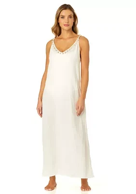 Sun Valley Crochet Back Maxi Dress