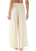 Women's Elastic Waist Wide Leg Pants