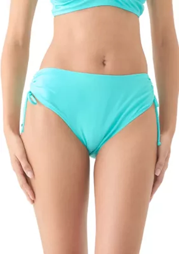 Mid Rise Adjustable Brief Swim Bottoms