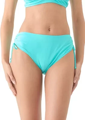 Mid Rise Adjustable Brief Swim Bottoms