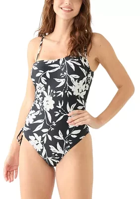 Floral One Shoulder Underwire Mio Swimsuit